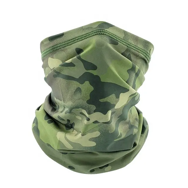 Men Outdoor Tactical Turban Fishing Breathable Facial Scarf Summer Riding Sports Elastic Camouflage Balaclava Full Face Scarf