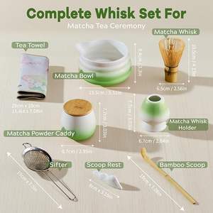Geling Factory Supplier Bamboo Chasen <span class=keywords><strong>Macha</strong></span> Whisk púrpura Low MOQ Premium Luxury Kit <span class=keywords><strong>Te</strong></span> Matcha Set personalizado con caja de regalo - Product Image 5