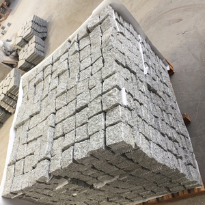Pierre de pavage naturelle en granit gris <span class=keywords><strong>moins</strong></span> <span class=keywords><strong>cher</strong></span> G603 sur maille - Product Image 2