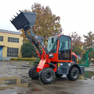 Mini Fork Loader Europe Style Garden Wheel Loader With Snow Blade