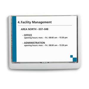 DURABLE - 4866-02 CLICK SIGN Panel de entrada exterior 149x148,5mm-EAN 4005546405421 SEÑALIZACIÓN Y MARCADO DEL SUELO - Product Image 1