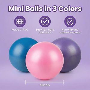 25cm Pilates <b>Yoga</b> <b>Ball</b> Mini <b>Yoga</b> <b>Ball</b> with Pump - Product Image 5
