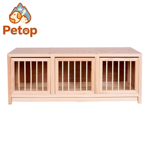 Petop houten duivenhok met opklapbare deuren en verplaatsbare scheidingswand voor wedstrijduiven nestkast dennenhout kippenhok 35 inch - Product Image 1