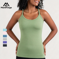 Débardeur personnalisé pour femme à bretelles spaghetti, col rond, doux, respirant, extensible, coupe ajustée, long, pour le sport