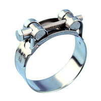 Collier de serrage à boulon en T robuste en acier inoxydable