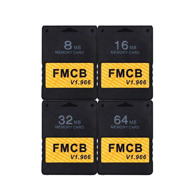 Finera FMCB Free MCboot V1.966 Plastic Memory Card for PS2 8MB/16MB/32MB/64MB