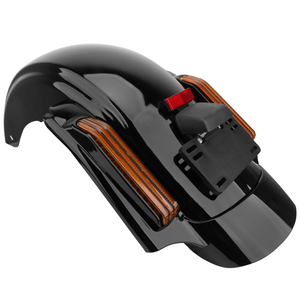 Système de garde-boue arrière <span class=keywords><strong>CVO</strong></span> LED noir pour Harley Touring Street Glide Electra Glide <span class=keywords><strong>Road</strong></span> <span class=keywords><strong>King</strong></span> FLTRX <span class=keywords><strong>2014</strong></span> later - Product Image 3