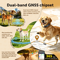 Collier de suivi GPS 4G sans fil pour chien, étanche, avec positionnement multi-satellites, zone virtuelle sécurisée/interdite et entraînement progressif