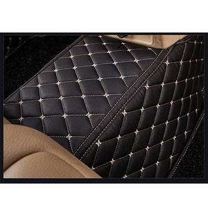 Couverture d'hôte de protection en cuir artificiel pour hommes et femmes tapis de voiture 4 pièces tapis de sol de voiture pour <span class=keywords><strong>VW</strong></span> <span class=keywords><strong>Tiguan</strong></span> - Product Image 5