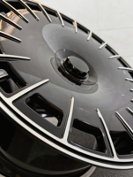 Rines Aero Disc Negros Brillantes 5x112 de 19 Pulgadas para Mercedes Clase C W206 Clase E W214 Estilo AMG, Juego de Lujo Ligero con Diseño Cóncavo Profundo