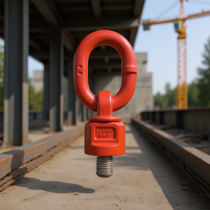 Écrou à œillet pivotant avec anneau rotatif sous charge, certifié CE, accessoires de levage et d'ancrage - Product Image 3
