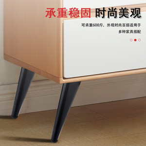 Furniture Leg Metal Table Support Heavy Duty Modern Design Matte Black Titanium Gunmetal B034 - Product Image 3