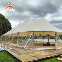 Tente de réception extérieure étanche Kawagebo Kamp (KK) 10m / 32,8' pour glamping, mariages et événements de luxe