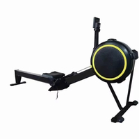 Máquina de remo de resistencia al viento, gimnasta plegable, equipo de Fitness comercial, ajuste de resistencia inteligente, estudio de gimnasio
