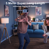 Cable VR Link de 5 m (16 pies), USB 3.0, 5 Gbps, ángulo recto de 90 grados, tipo C, carga rápida de 3 A, cable USB C, cable tipo C personalizado de fábrica