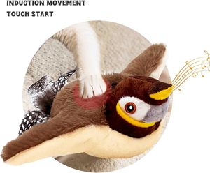 Nuevo Juguete Ecológico para Gatos, Desmontable, Interactivo, con Alas Móviles Automáticas y Sonidos Simulados de Pájaros, para Gatitos - Product Image 5