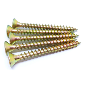 厂家直销木制品用黄锌涂层双沉头刨花板螺丝 - Product Image 1