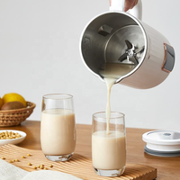 Machine à lait végétal multifonction 1200 ml pour lait de soja/noix/amandes, pour préparer du lait de soja maison.