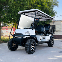 Voiturette de golf électrique 72V 1500W à double rangée de sièges, véhicule de transport lourd pour hôtels, complexes hôteliers et zones touristiques