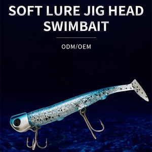 Señuelo de Pesca de PVC con Cabeza de Jig de 110 mm y 33 g, Cola en Forma de T, con Anzuelo de Plomo para Pesca en Ríos y Lagos - Product Image 3