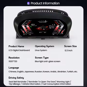 12,3 "LCD Digital Cluster para <span class=keywords><strong>BMW</strong></span> 5 Series E60 E61 E63 E64 Wireless Carplay Instrument Velocímetro Dashboard <span class=keywords><strong>Display</strong></span> <span class=keywords><strong>Head</strong></span> <span class=keywords><strong>up</strong></span> - Product Image 6
