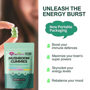Gummies de qualité professionnelle à l'extrait de champignon Crinière de <span class=keywords><strong>lion</strong></span> de Chine, 60 pièces, véganes, pour <span class=keywords><strong>le</strong></span> renforcement immunitaire, vente en gros - Product Image 3
