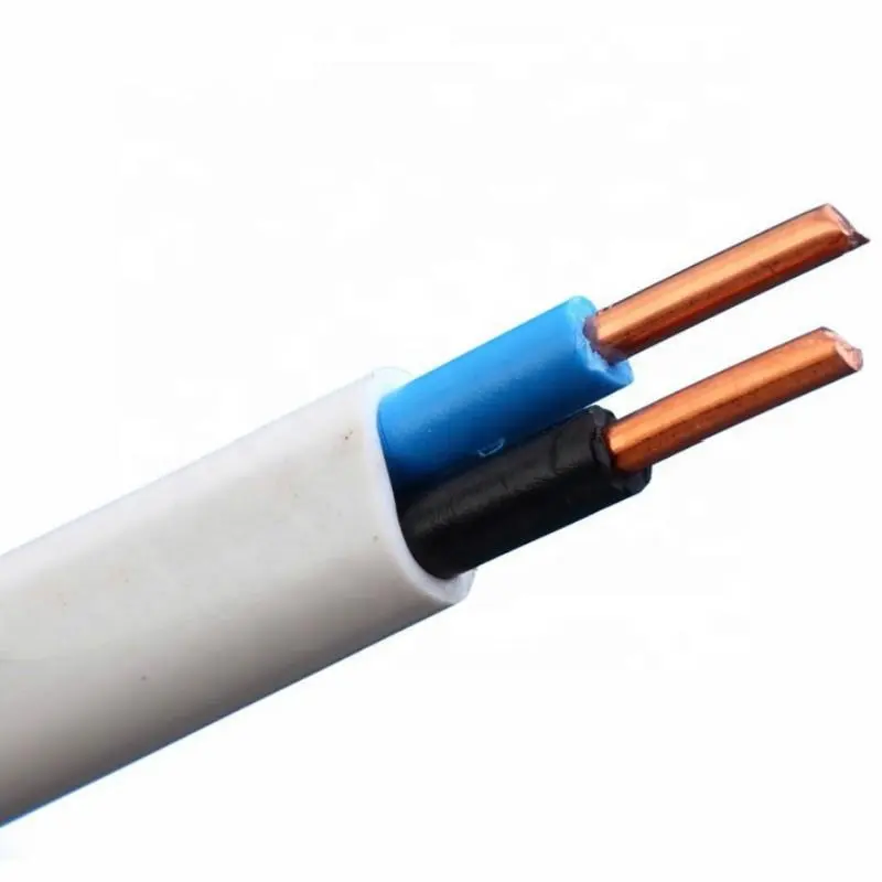 Cable eléctrico de 2 núcleos, 15mm, 25mm, doble y tierra, para casa