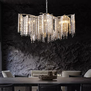Lustre moderne de style <span class=keywords><strong>italien</strong></span> en acier inoxydable pour hall d'hôtel et salon - Product Image 2