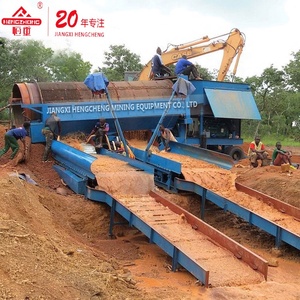 Altın madenciliği için komple hat 50 tph mobil trommel altın yıkama tesisi - Product Image 1