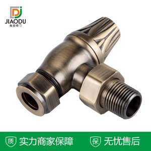 Jiaodu Brass <b>Thermostatic</b> Valve For Heating System High Quality Manual <b>Control</b> Water Flow Regulation Standard Top Cover - Product Image 2