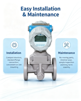 Precision Vortex Flowmeter for Natural Gas Measurement CE Approved