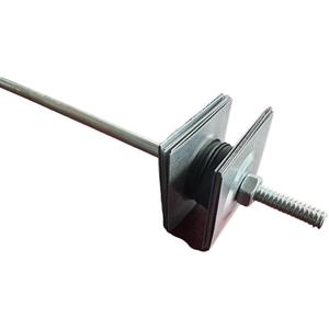 Penjualan laris baja baut kait atap 7X250 8X250 8x300 dengan mesin cuci persegi baja pencuci karet mur Hex untuk pasar Afrika - Product Image 2