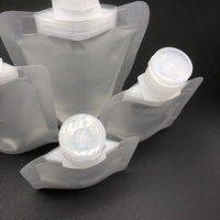 Sachet d'eau de 5 litres 10ml support en plastique transparent pochette à bec transparent avec bec de buse et poignée