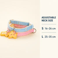 Collier pour chien, collier pour chat, personnalisé, mignon, style étoile, réglable, accessoire pour animaux de compagnie pour petits chiens en polyester