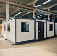 Maison conteneur extensible de 20 pieds à assemblage rapide et durable pour camp de travail minier, bâtiment de bureau préfabriqué modulaire portable