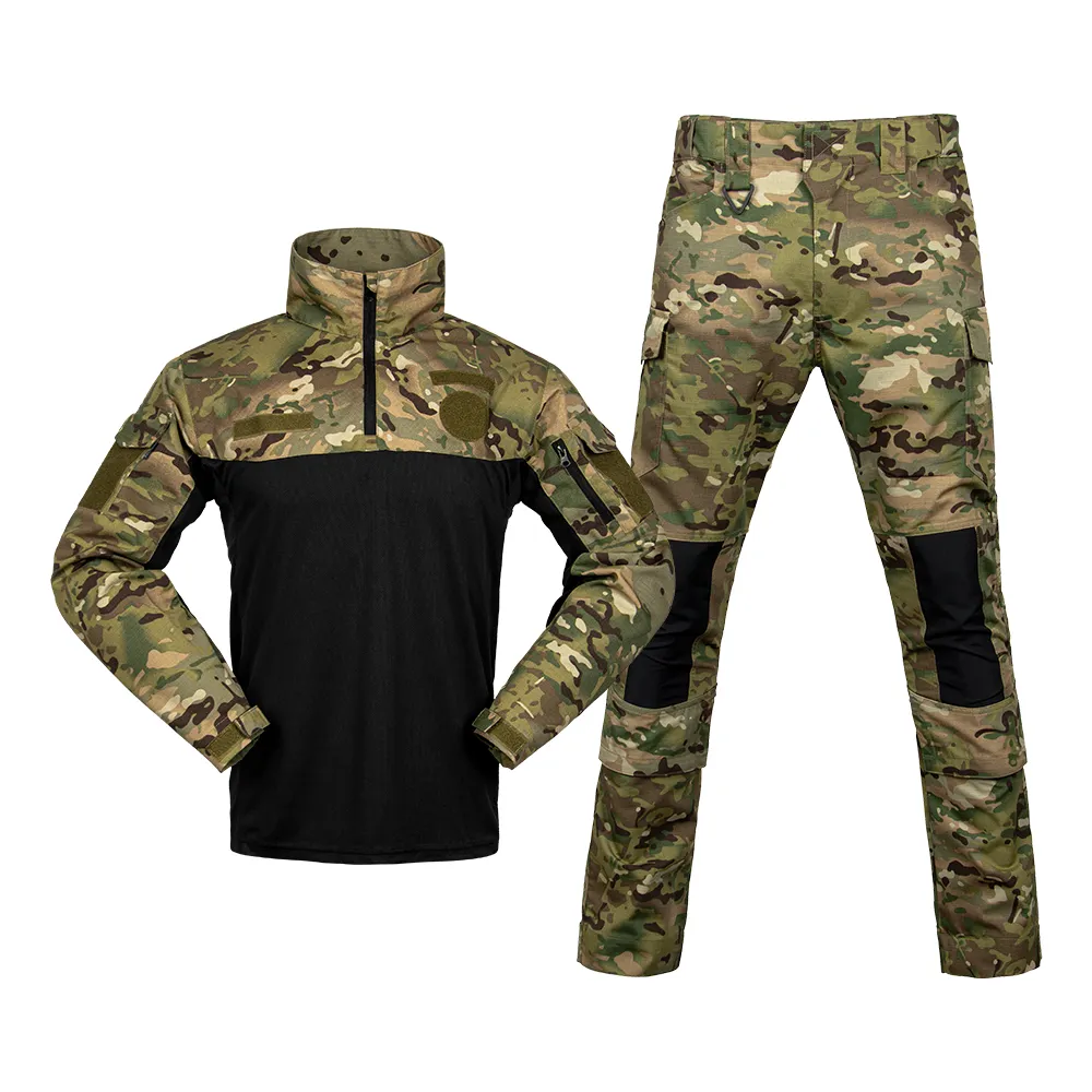 Wholesale Tactical Suit Shirt Pants Camouflage Outdoor Training Combat Uniform for Men