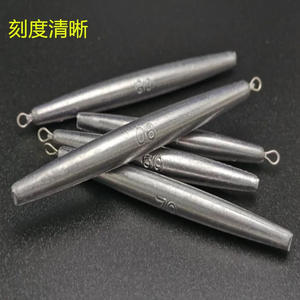 Pen Shaped Fishing <b>Lead</b> Sinker 80G Cylindrical With Ring Durable For Anchor Fishing Gear - Product Image 3