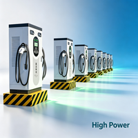 Chargeur mural robuste pour véhicules électriques de 70 kW avec optimisation de la charge de crête pour les parcs d'activités commerciales