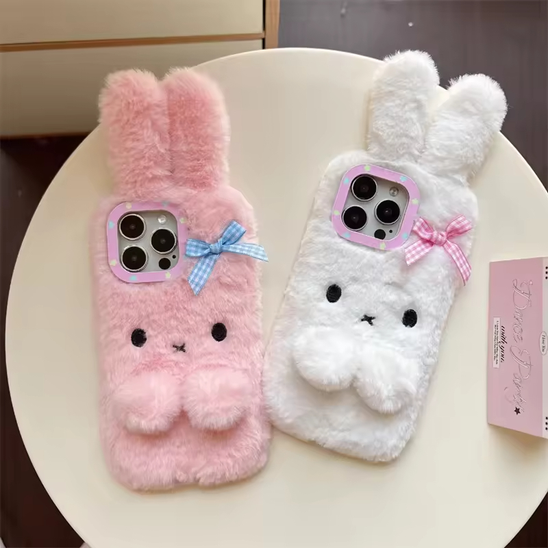 Xifanzi Peluche Custodia Cover per Cubot C30,Custodia Coniglio Peluche