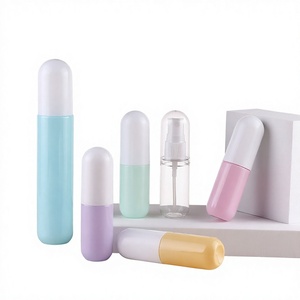 30/50/100ml Colorful PET Round Matte Color <b>Pill</b> Capsule Shaped <b>Remover</b> Pillow Umbrella Cosmetic Spray Pump Bottles - Product Image 3