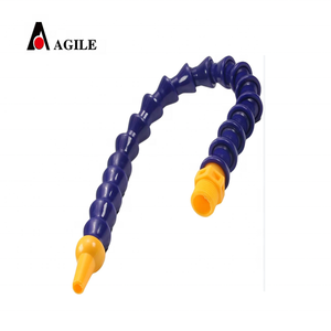 Bleu/Gris <span class=keywords><strong>Loc</strong></span> Ligne Modulaire Nylon 1/4bsp 40cm Longueur Buse Plate Eau De Refroidissement Huile Liquide De Refroidissement Tuyau pour Machine-Outil 40cm Bleu/Gris - Product Image 2