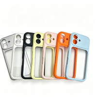 Étui de téléphone en acrylique coloré de luxe pour iPhone 17 Pro Max, pour iPhone 15 16 Pro Max, étui coréen mignon de couleur unie
