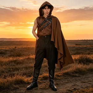 Manteau de Chevalier Médiéval et Renaissance Transfrontalier pour Halloween, Cosplay Unisexe en Polyester, Style Européen et Américain, pour Jeux de Rôle Fantastiques - Product Image 1