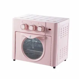 Lucht Friteuse Friteuse Oven 18l 3 Lagen Draaiknop Dubbel Verwarmingselement 16 Diy Functies Lucht Oven