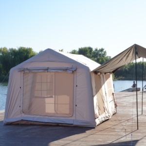 Tenda da Campeggio Gonfiabile Portatile Impermeabile per Esterni 12 Metri Quadrati in Tessuto Oxford PVC con Colonna d'Aria Resistente ai Raggi UV per Quattro Stagioni - Product Image 3