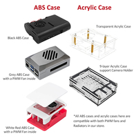 Raspberry Pi 5 Kit básico 4GB 8GB RAM + fuente de alimentación 27W + caja de batería RTC + tarjeta SD + lector de tarjetas + funda con ventilador + cable de vídeo 4K