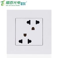 Prise murale dissimulée 16A six trous, type 86, type 146, compatible Thaïlande, Japon, États-Unis, Taïwan