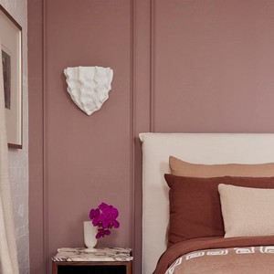 Lampe murale en plâtre à motif coquille Saint-Jacques, LED E27, avec interrupteur, pour chambre, couloir, entrée, style Wabi Sabi, design artistique. - Product Image 5