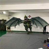 Dragon gonflable géant, dragon occidental réaliste gonflable pour Halloween et décoration de parcs à thème
