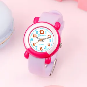 Reloj multicolor de dibujos animados para niños, reloj de cuarzo, precio al por mayor